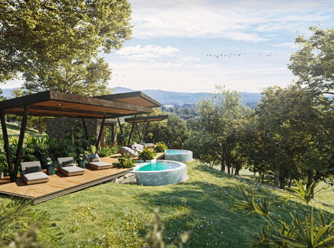 BIRDIEEl premio a un buen golpe, Jacuzzi con hidromasajes y solarium.