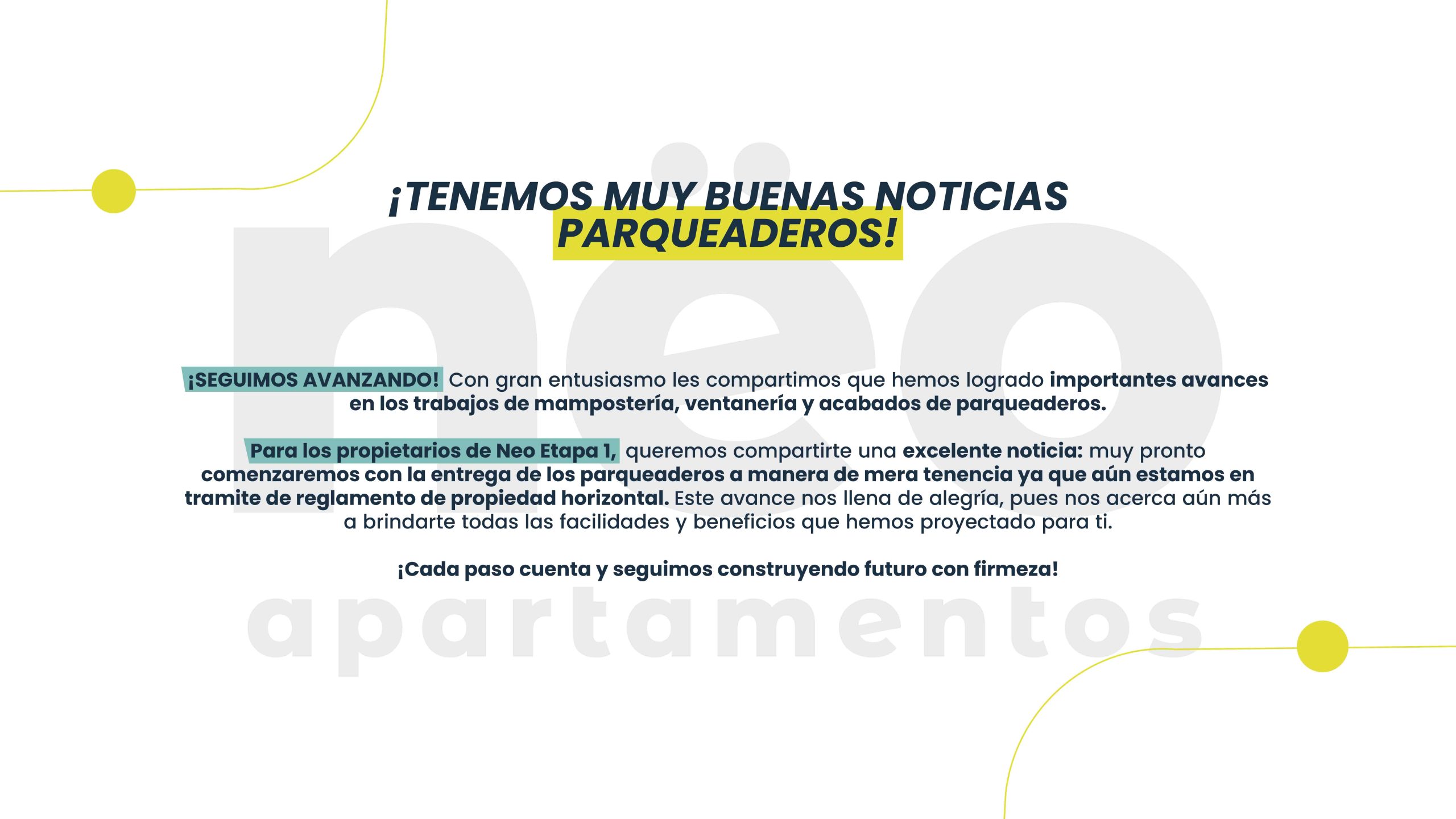 AVANCE DE OBRA NEO NOVIEMBRE